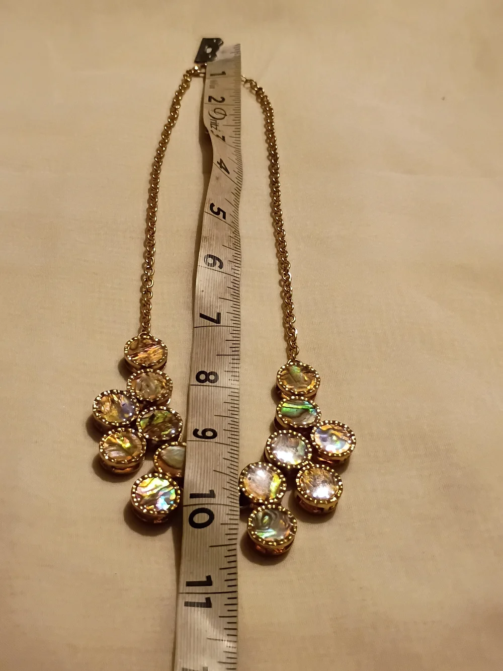 Gold-Tone Iridescent Cluster Necklace - Women Jewelry